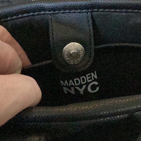 Madden NYC Black Handbag with Strap - Picture 4 of 8